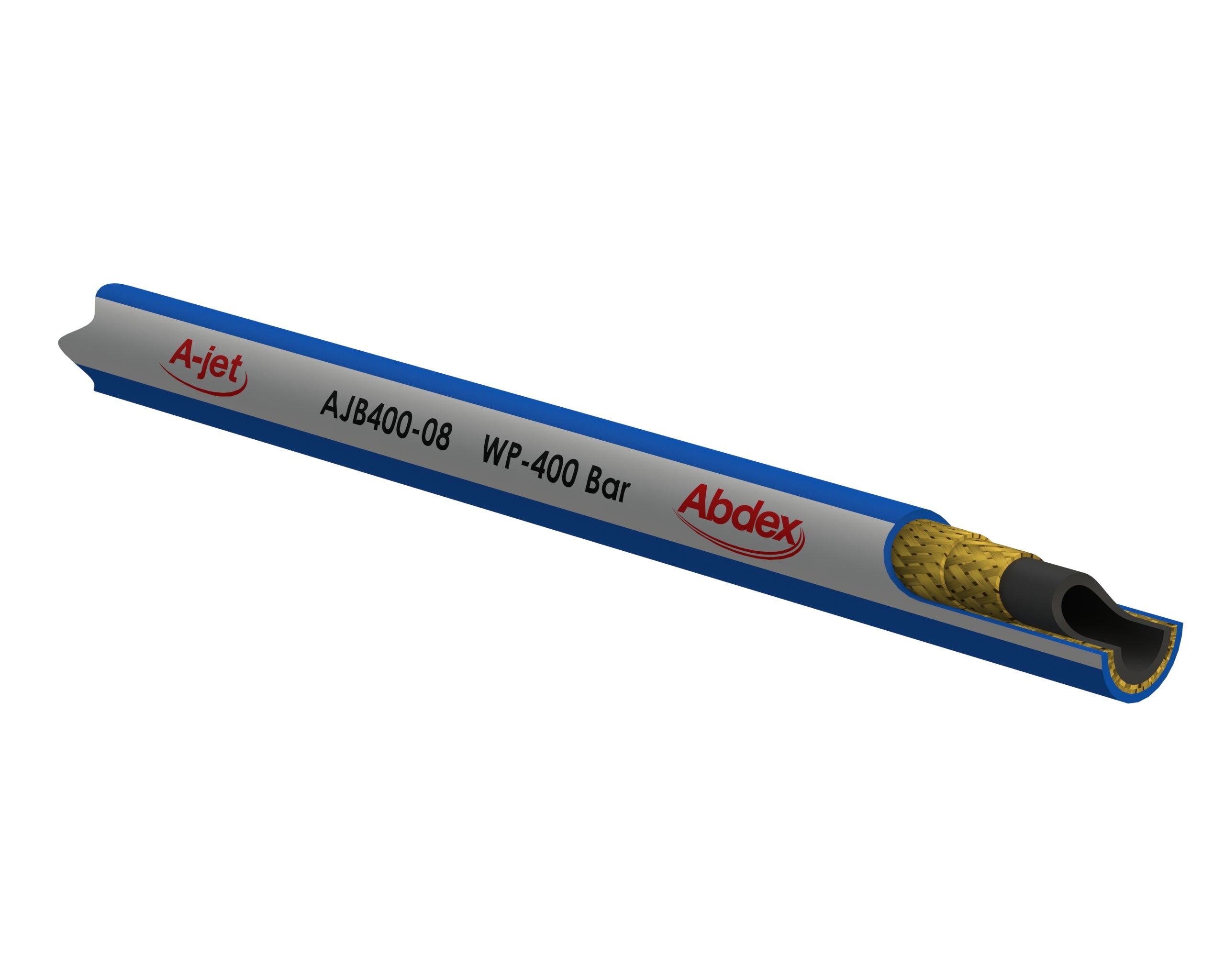 Blue Safety Leader Hose ½ BSP m/fm Connections 3m Long - Wardsflex